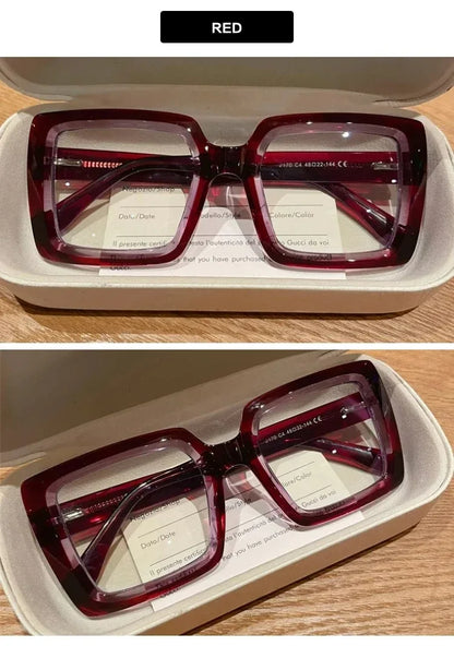 EYORA Oversize Fashionable Reading Glasses Anti Blue Ray Myopia Eyewear Progressive Photochromic Prescription Optical Glasses