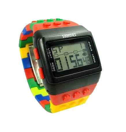SHHORS Women Watches Women Sports Watches Fashion Plastic Led Digital Watches Rainbow Watch Electronic Wristwatches reloj mujer
