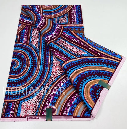 2026 Grand Super Original African Wax Fabric High Quality Nigerian Print Ankara Fabric For Sewing 6 Yard Women Dress 100% Cotton