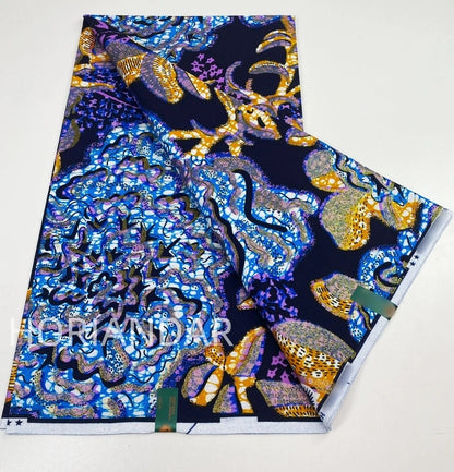 2026 Grand Super Original African Wax Fabric High Quality Nigerian Print Ankara Fabric For Sewing 6 Yard Women Dress 100% Cotton