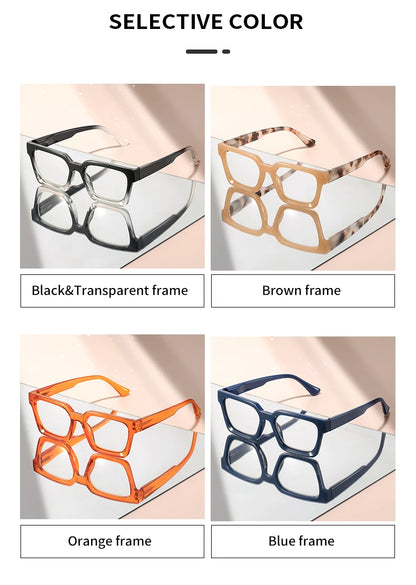 The small square frame reading glasses are classic, retro, simple and comfortable for daily wear. They are reading glasses