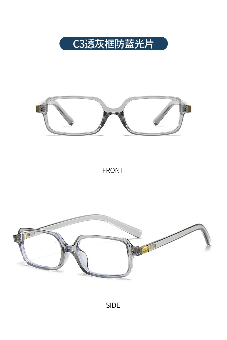 Computer Glasses Frame Women Men Anti Blue Light Rectangle Eyewear Blocking Glasses Optical Spectacle Eyeglass Square