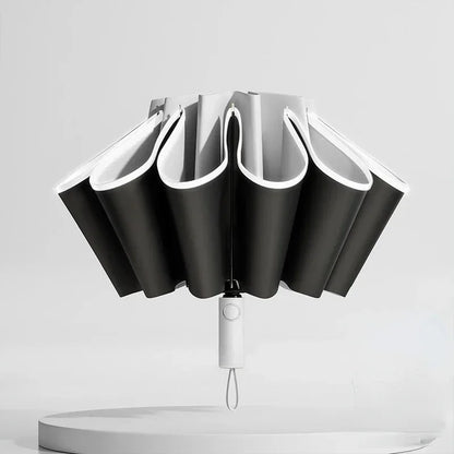 20 Bones Fully Automatic Reverse Folding Umbrella with Windproof Reflective Stripe UV Umbrellas