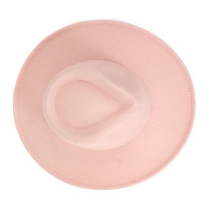 Women's Men's Fedora Hat Winter and Autumn Elegant Women's Gangster Trilby Felt Hamburg Church Jazz Hat 55-58CM Adjustable