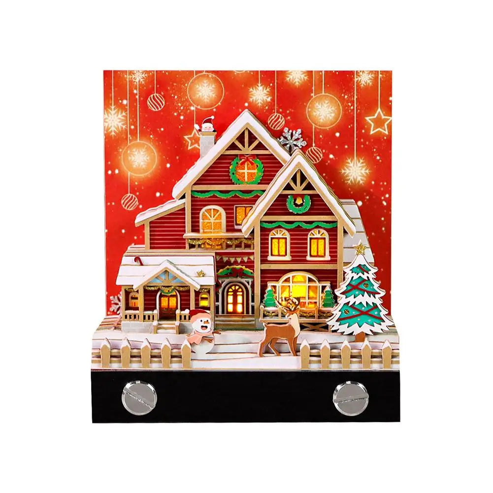 2026 Creative Hogwarts Magic Castle Calendar Sticker With Light 3D Hand-torn Castle Calendar Tear-Away Notepad DIY Craft Gifts