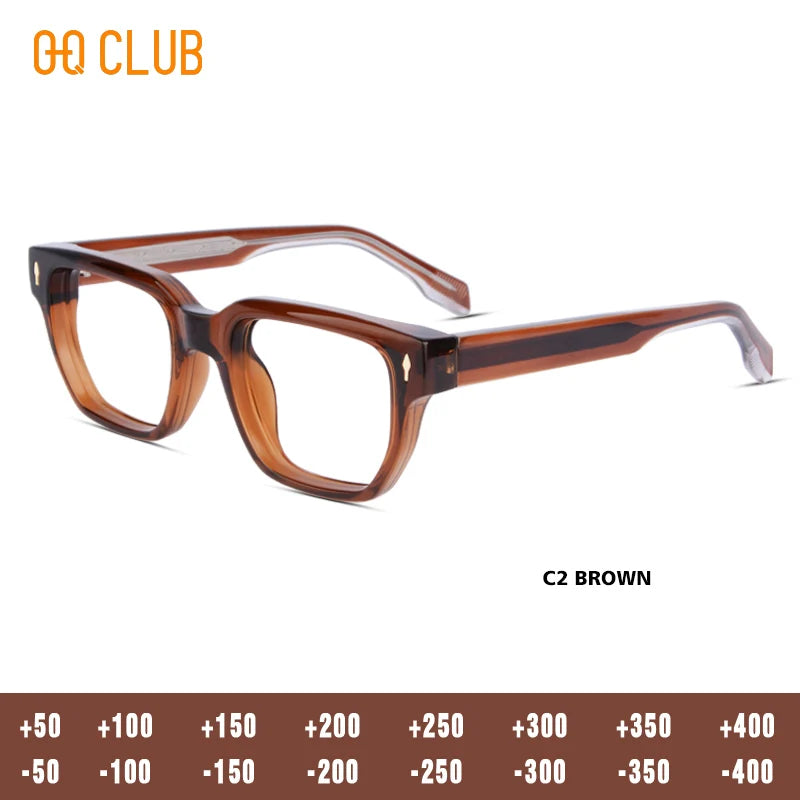 O-Q CLUB Glasses Myopia Eyeglasses Photochromic Glasses Man Prescription Blue Light Lenses to Read Women Lens Reading Glass Men