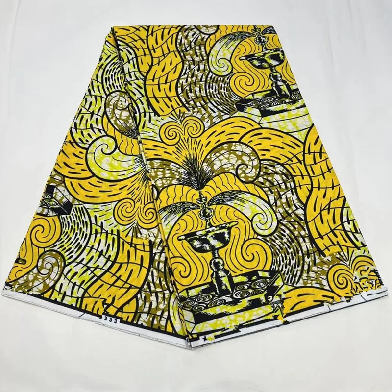2023 Guaranteed Veritable Super Hollandais African Wax Fabric 100%Cotton 6 yards Original Ankara Block Print Pattern Africa