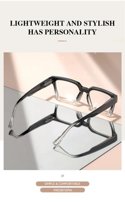 The small square frame reading glasses are classic, retro, simple and comfortable for daily wear. They are reading glasses