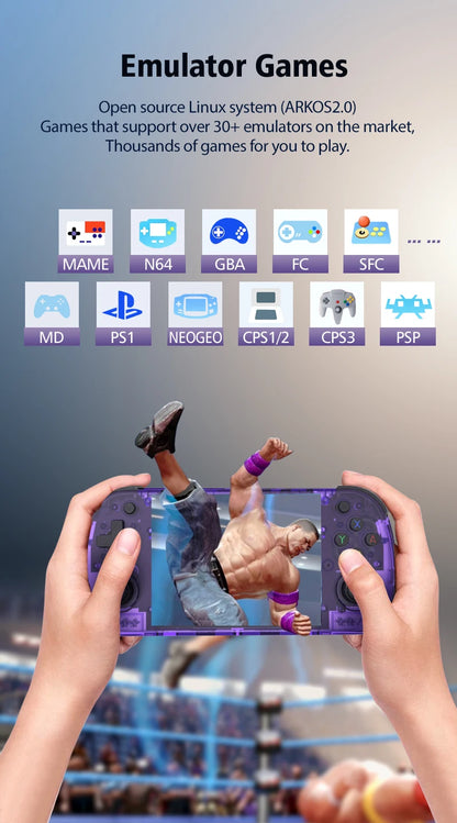 BOYHOM R36H PRO Retro Handheld Video Game Console Linux System 4.2 Inch IPS Screen R36HPROMAX Portable Pocket Video Player 64GB