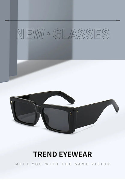 New Square Sunglasses Women Wide Glasses Legs Men Travel Shades Male Female UV400 Gafas Oculos Retro Brand Designer Luxury