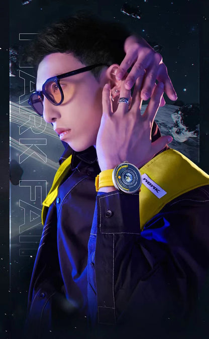 Mark Fairwhale 5700 Unique Men's Quartz Watch Creative Fashion Waterproof Planet Pointer Cool Silicone Men's Luxury Watch reloj