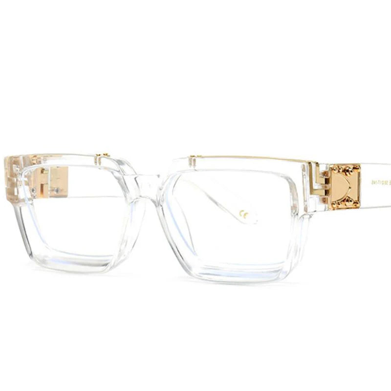 Anti Blue Light Unisex Transparent Computer Glasses With Diopter Minus 0 -1.5 -6.0 Luxury Brand Clear Myopia Square Eyeglasses