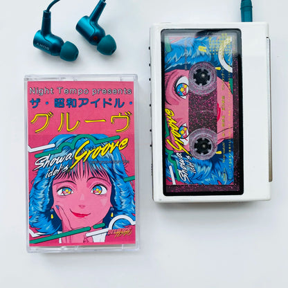 Steam Wave Retro Night Tempo Presents Showa Vaporwave Music Tape Confused Teenager Cosplay Soundtracks Box Cassette Walkman Tape