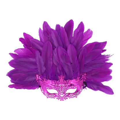 Novelty Feather Masquerade Mask Fashion Lightweight Halloween Mask Funny Personality Cosplay Mask Stage Performance