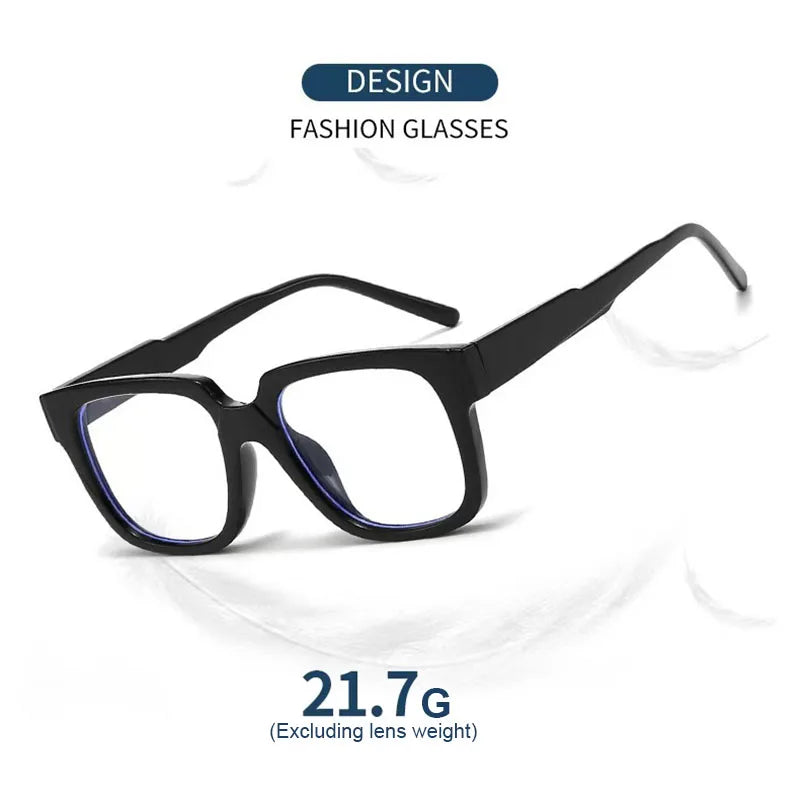 New Simple Spectacles Frame Men Women Ultralight Square Frame Anti Blue Light Transparent Lens Optical Eyeglasses