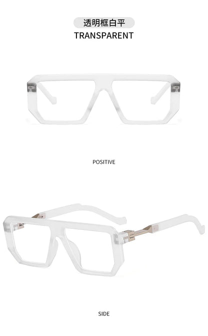 KOCOLIOR 2024 New Square Alloy Anti Blue Light Reading Glasses for Man and Woman Personalized and Fashionable Presbyopia Glasses