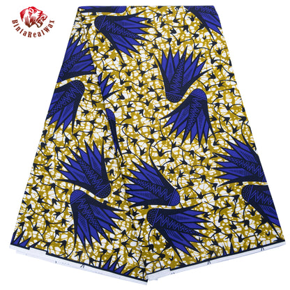 African Fabric Cloth By The Yard 3/6 Yards Ankara Print Wax Fabric for Party Dress Making and Sewing FP6625