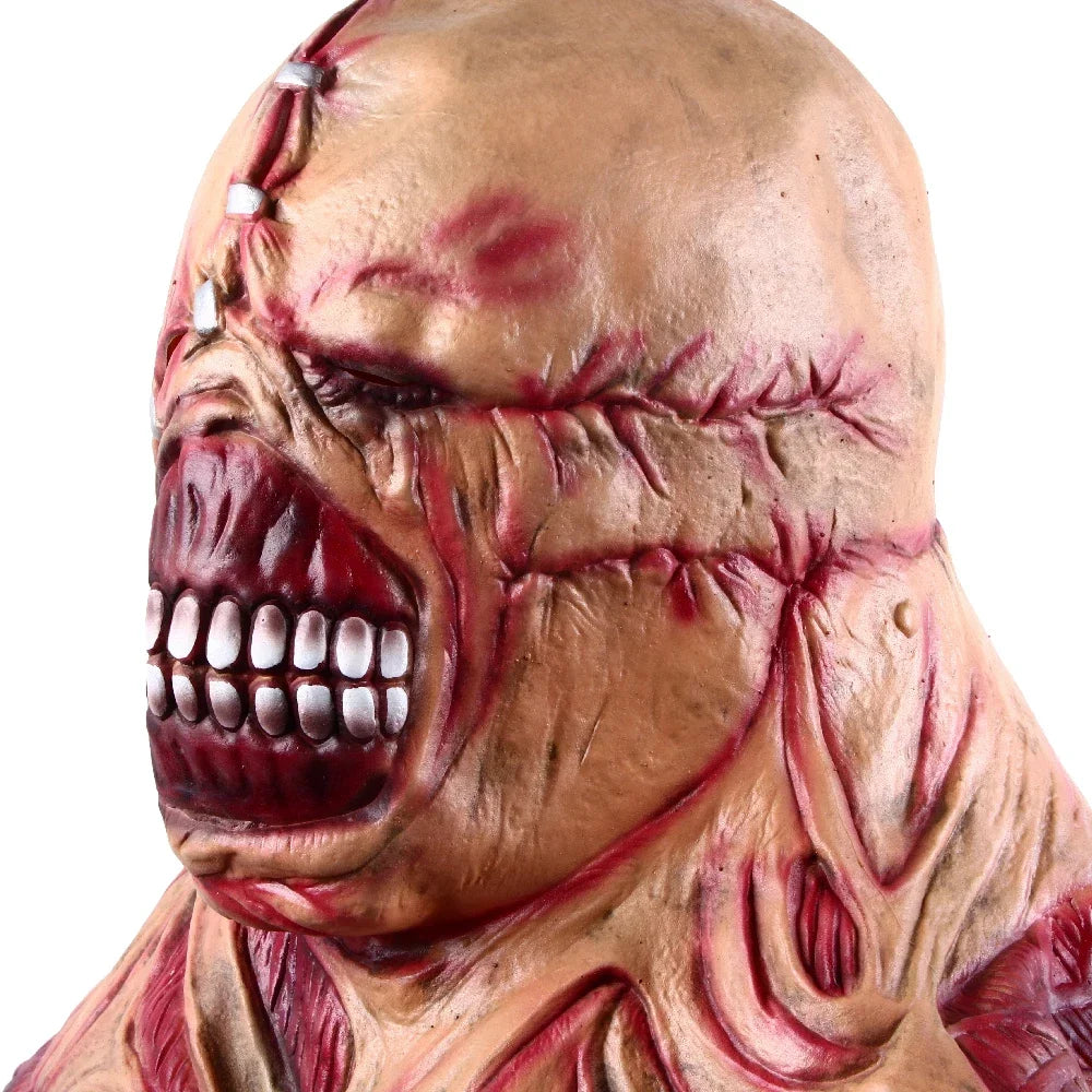 Halloween Zombie Cosplay Mask, Scary Tyrant, Horror Evil Mask, Nemesis Costume Props, Movie Resident
