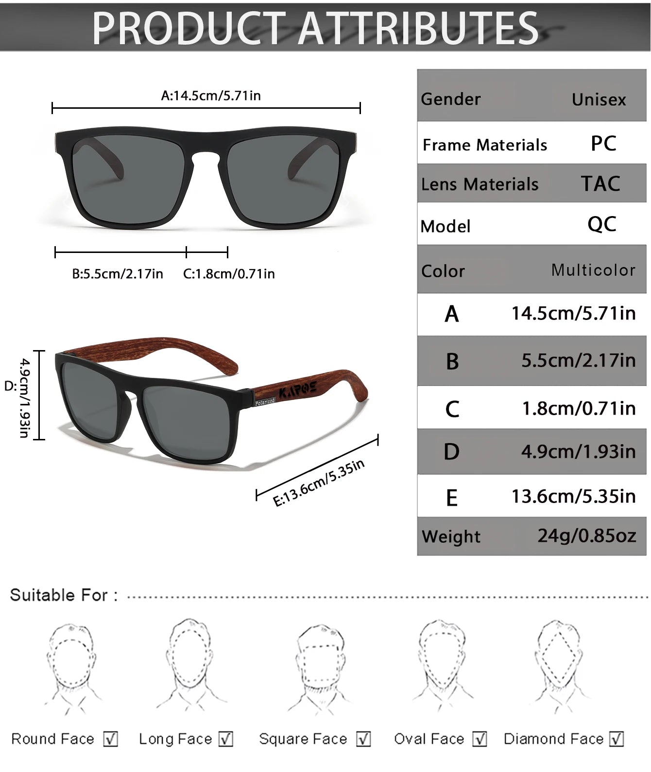 KAROS 2PCS Sunglasses Men/Women Polarized Square Mirror Brand Design Luxury UV400 SunShade Unisex Fishing Driving Cycling Hiking
