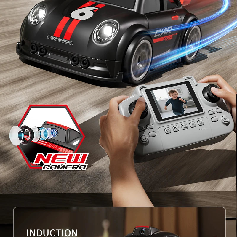 New 2026 Mini RC Car With FPV Camera Wifi With Screen Remote Control Follow Mode 2.4G Drift Car Racing RC Toy Gift For Children