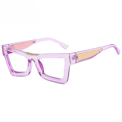 Fashion Personality Colorful Cat Eye Reading Glasses Women Men Luxury Big Frame Anti Blue Light Glasses Presbyopia Eyeglasses