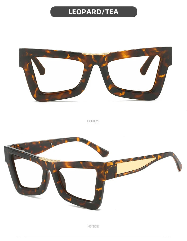 Fashion Personality Colorful Cat Eye Reading Glasses Women Men Luxury Big Frame Anti Blue Light Glasses Presbyopia Eyeglasses