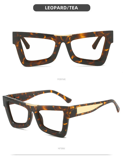 Fashion Personality Colorful Cat Eye Reading Glasses Women Men Luxury Big Frame Anti Blue Light Glasses Presbyopia Eyeglasses