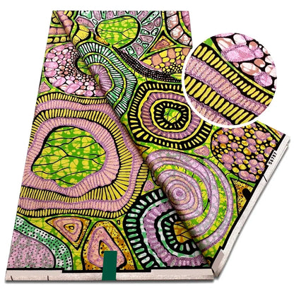 Newest Super Grand African Wax Glitter Glam Fabric Sprinkle Cotton Ankara Batik Material Pagne Wax Gold Print For Sew Uniform