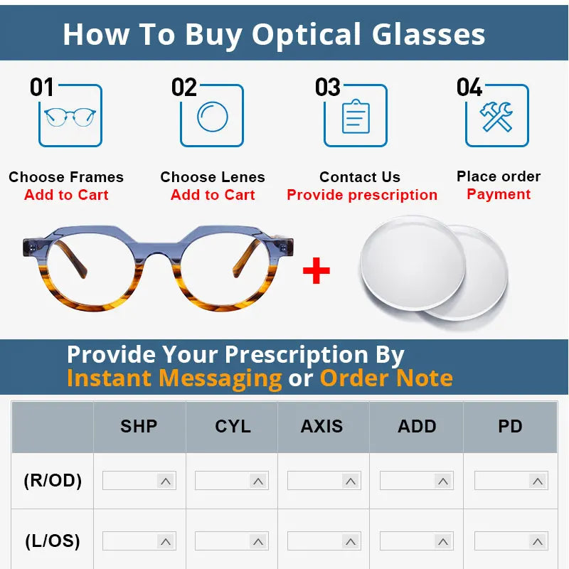 54139 Retro Acetate Optical Glasses Frames Men Women Two Color Splicing Fashion Eyeglasses