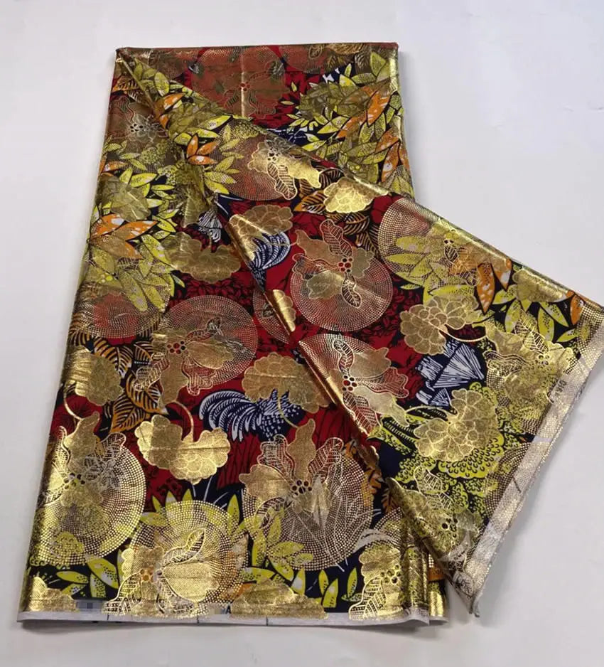 2022 New Hot Sale African Wax Fabric Cotton Material Nigerian Ankara Block Prints Batik Dutch High Quality Sewing Cloth
