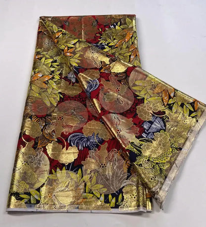 2022 New Hot Sale African Wax Fabric Cotton Material Nigerian Ankara Block Prints Batik Dutch High Quality Sewing Cloth