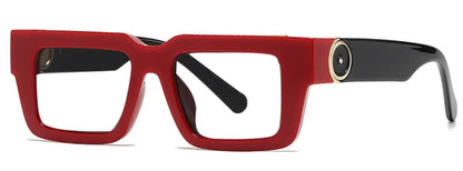 Vintage Red Square Reading Glasses Women Men Luxury Brand Blue Light Blocking Computer Glasses Optical Presbyopia Eyeglasses +3