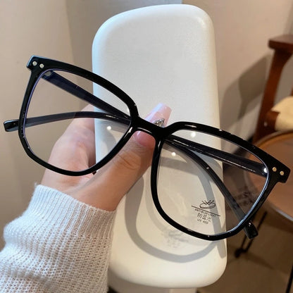 Fashion Square Large Frame Blue Light Blocking Reading Glasses Retro Men Women Presbyopia Glasses Unisex Far Sight Eyewear