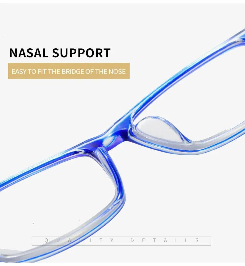 Fashion Anti-Blue Light Reading Glasses Spring Leg Men Women Presbyopia Reading Eyewear Optical Glasses + 1.0 + 1.5 + 2.0 + 2.5