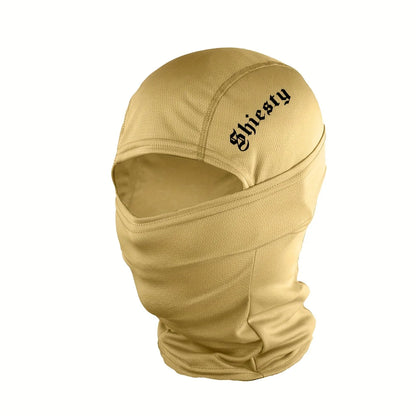 3pcs/2pcs/1pc English Letter Print Men's and Women's Balaclava Single Hole Full Face Neck Protection Mask Suitable for Outdoor
