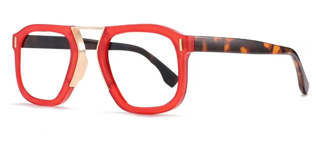Fashion Reading Glasses Women Rivets Black Leopard Oversized Square Glasses Frame Anti Blue Light Far Sight Presbyopia Eyewear