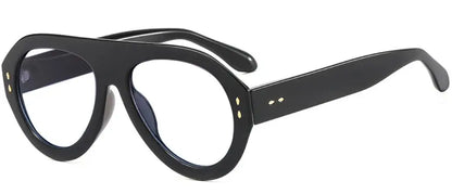 Trendy Oversized Pilot Reading Glasses Women Men Flower Brown Vintage Eyeglasses New Clear Blue Light Glasses +1.25 +1.5 +6