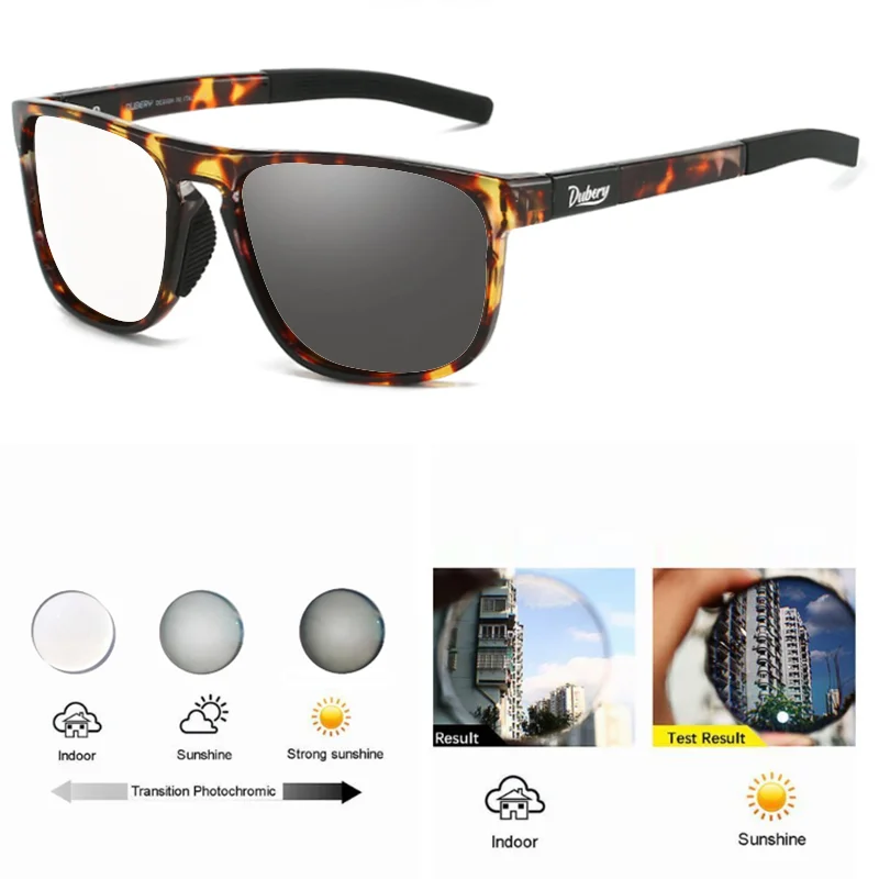 Men Square Photochromic Reading Glasses Presbyopia Glasses Clear Lens Optical Eyeglasses Customized Diopter Prescription Glasses