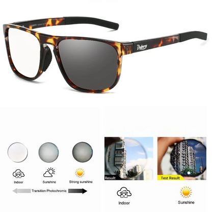 Men Square Photochromic Reading Glasses Presbyopia Glasses Clear Lens Optical Eyeglasses Customized Diopter Prescription Glasses