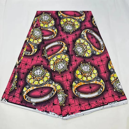 Ankara Fabric African Real Wax Print Cotton 100% New Design 2024 Tissus Wax Africain Patchwork Fabric For Dress 6yard Sales Soft