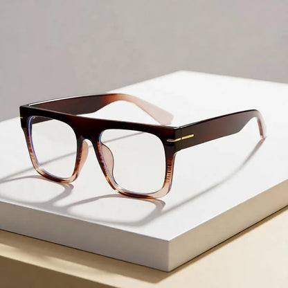 Large Square Anti Blue Light Reading Glasses Men Women Classic Designer Clear Presbyopic Eyewear Prescription Optical Glasses