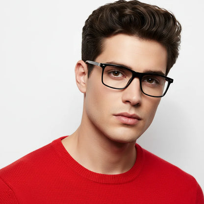 Blue Light Blocking Glasses for Men Women TR90 Square Frame Anti Eyestrain Computer Gaming Glasses Lightweight Unisex