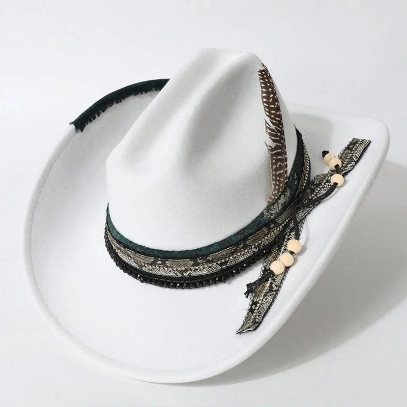 Handmade Fedora Hat suede Men's and Women's Hat feather vintage Fashion Jazz hat Top hats flat Panama sombrero mujer British hat