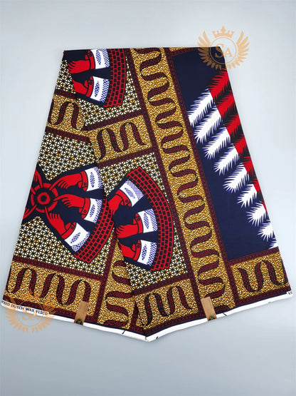 2024 New Hot Sale African Wax Veritable Wax Guaranteed Real High Quality wax print fabric Pagne African Ankara abc