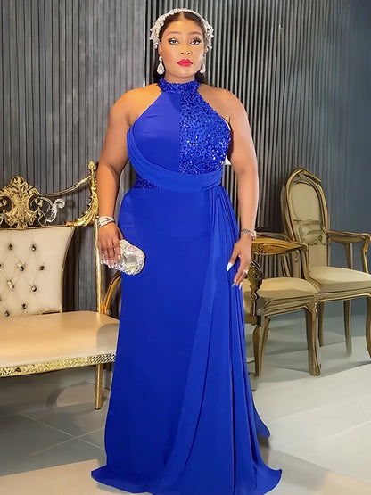 2025 Elegant African Dresses for Women Africa Clothing Plus Size Wedding Party Dress Dashiki Ankara Office Lady Outfit Robe