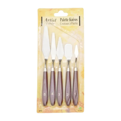 Oil painting wooden scraper Paint palette knife Art acrylic gouache paint painting scraper