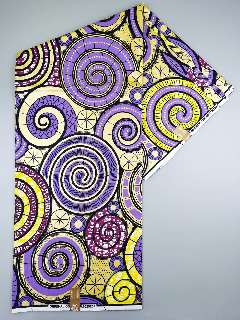 Newest Grand African Wax Glitter Glam Fabric 100% Cotton Ankara Batik Material Pagne Wax Gold Print Sewing Party Dress
