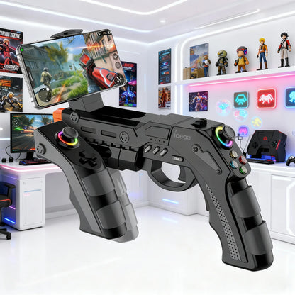 IPEGA Wireless Game Gun PG-9257 for PS4/PS3/Android/iOS/Switch/PC with Gyro,Vibration,Rapid Fire&RGB Lighting