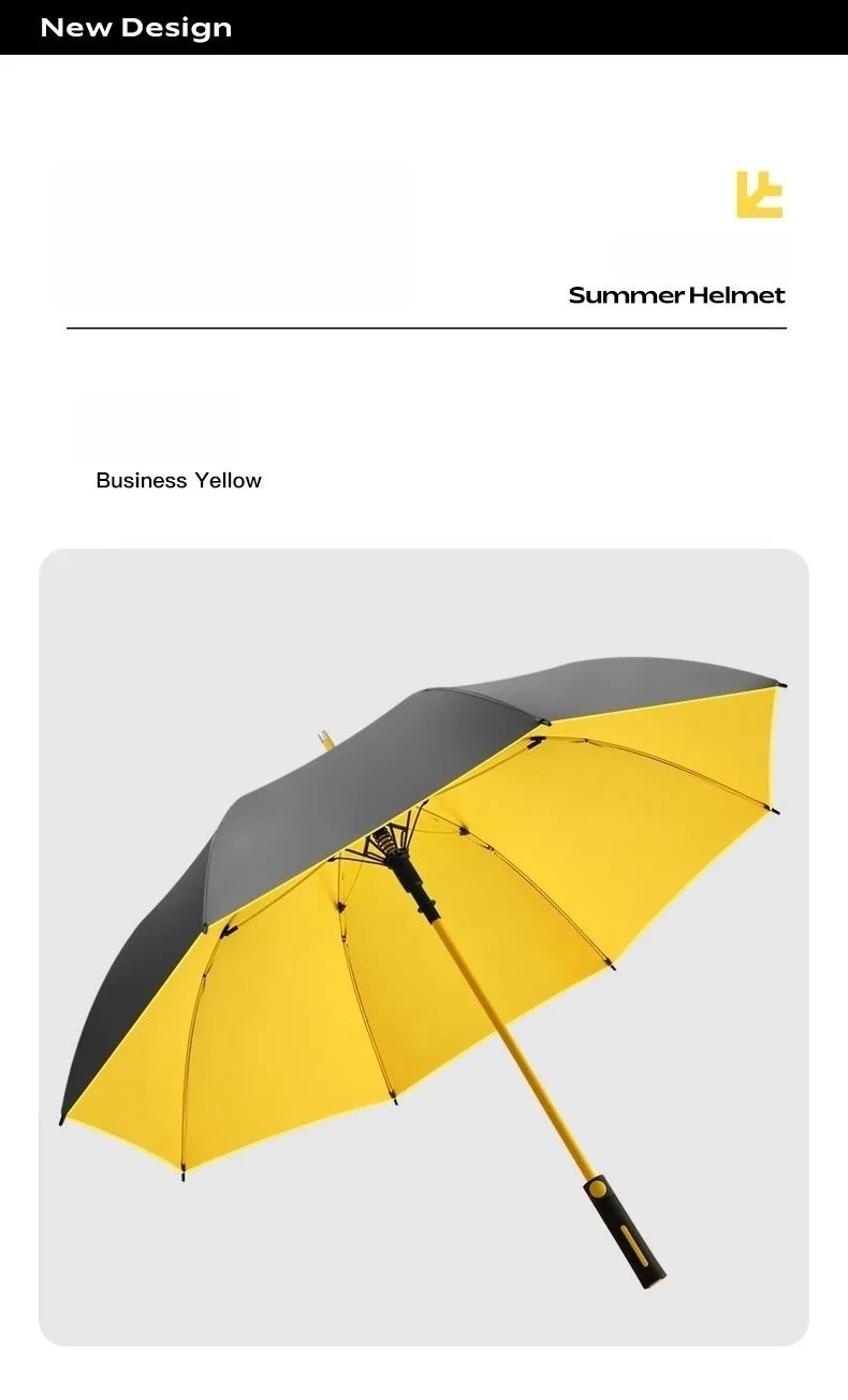 Full Fiber Golf Umbrella Double Layer Extra Large Double MEN'S Business Long Handle Umbrella Car Straight Umbrella
