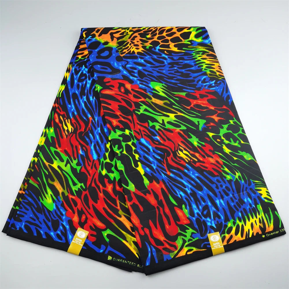Ankara Fabric African Real Wax Print Fabric 100% Cotton High Quality 6 Yards African Fabric for Party Dress Nigeria